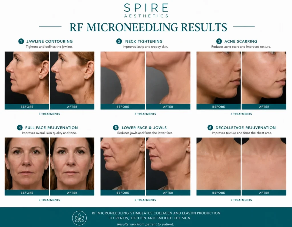 RF Microneedling Skin tightening Harpenden results